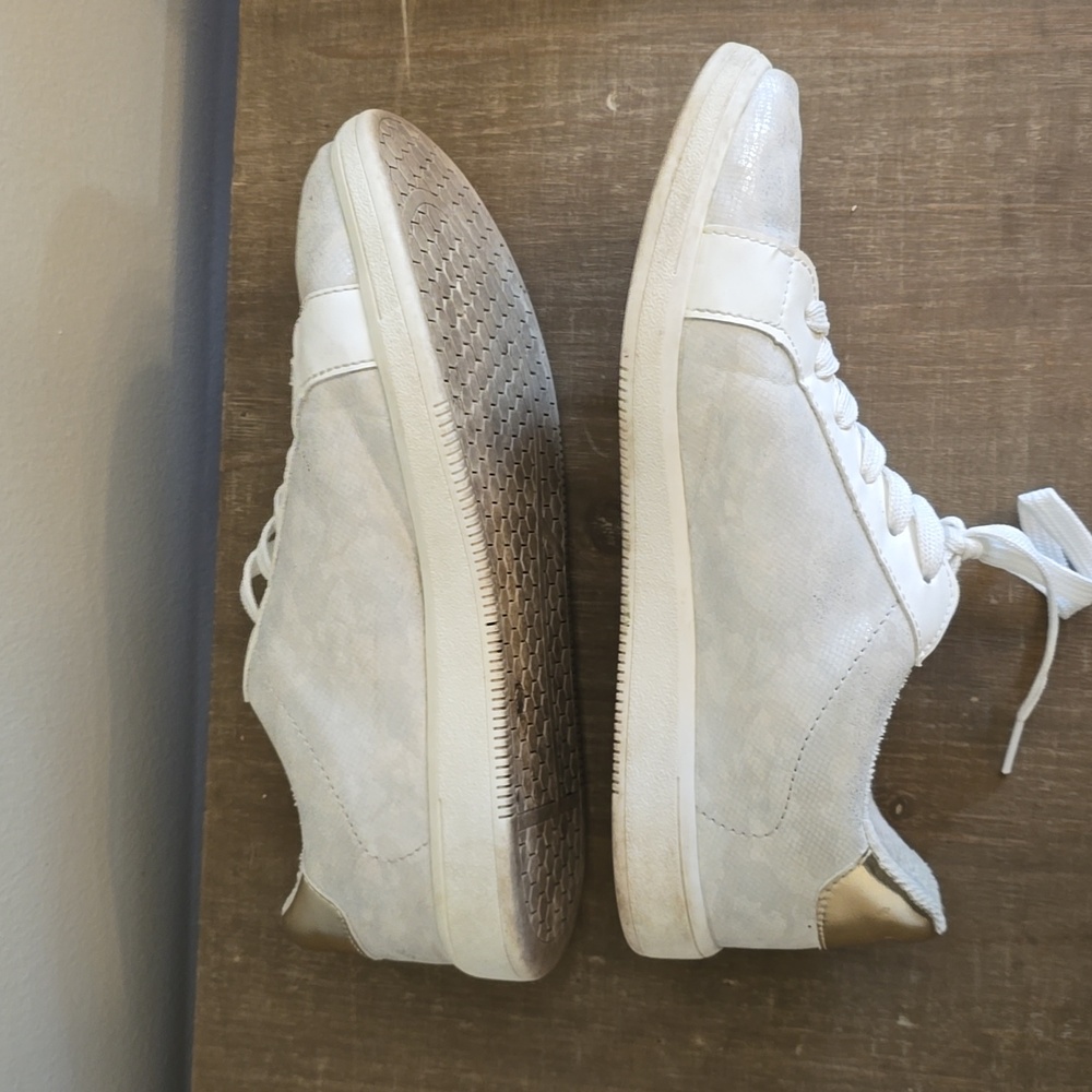 White Faux Leather Stat Lace-Up Sneaker - Picture 5 of 5